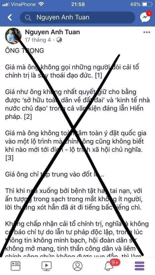 Nguyễn Anh Tuấn đã bị bắt - đối tượng phản động 9x và tổ chức VOICE