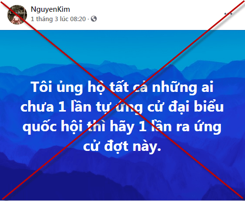 Nguyễn Kim Môn vẫn cay cú việc bị loại khi tự ứng cử ĐBQH