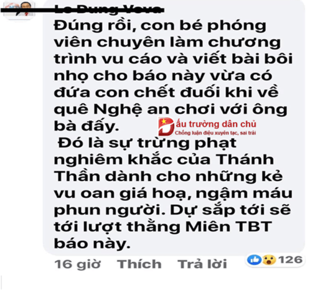 Nguyễn Lân Thắng, Lê Dũng vova chỉ là kẻ 'đạo đức giả'