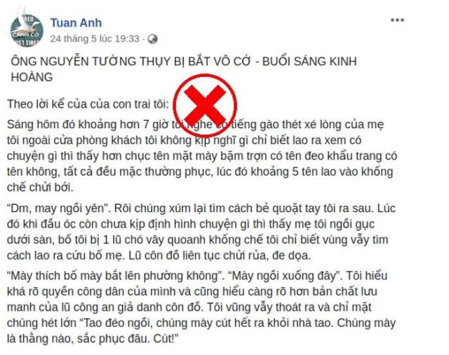 Nguyễn Tường Thụy bị bắt và tình tiết chiếc điện thoại bất thường