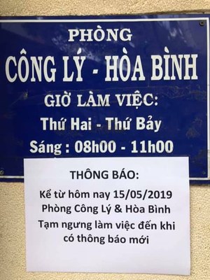 Nguyễn Tường Thụy Và Các Nhà “Dân Chủ” Kêu Than Gì Trước Việc Văn Phòng Công Lý-Hòa Bình Tạm Đóng Cửa