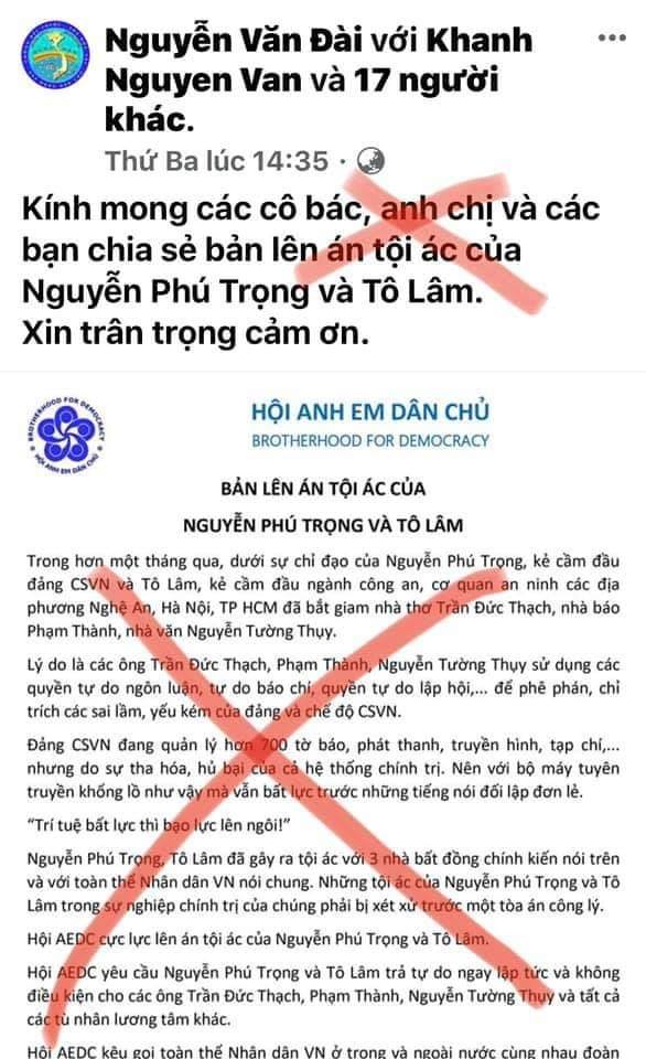 Nguyễn Văn Đài lại ngáo đá