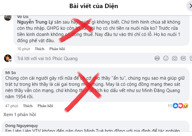 Nguyễn Xuân Diện và thái độ kích động