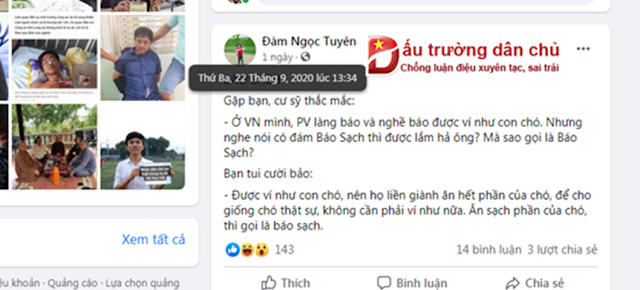 Nhà đấu tranh dân chủ Đàm Ngọc Tuyên lại 'chỉ thẳng kẻ đạo đức giả' Trương Châu Hữu Danh ?