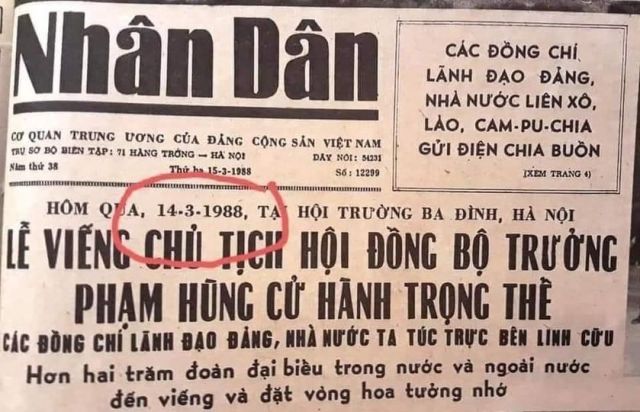 NHẮC, NHẮC NỮA,  NHẮC MÃI ! Khi Trung Quốc nổ súng đúng ngày Quốc tang của Việt Nam để cướp đảo Gạc Ma !