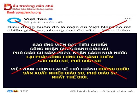 Nhận diện đúng về thủ đoạn của Việt Tân