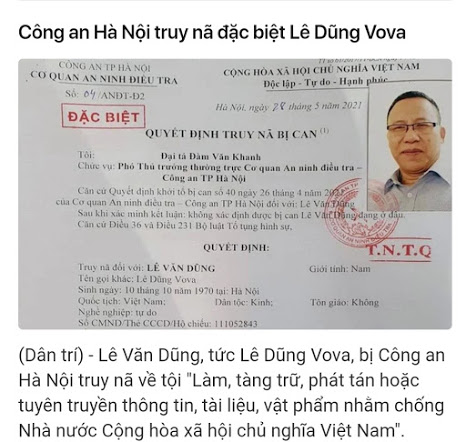 Những điều nhận thấy sau khi Lê Văn Dũng bị truy nã