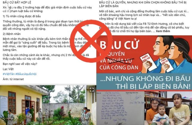 Những kẻ cay cú vì không thể phá hoại bầu cử