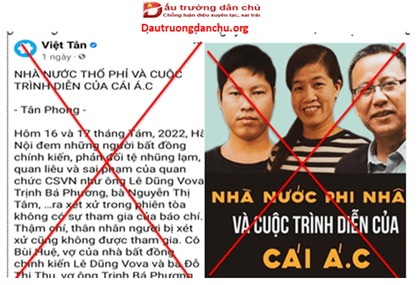 Những kẻ đã chót lầm đường, lạc lối (kể cả Việt Tân) nên thức tỉnh nhanh còn kịp…