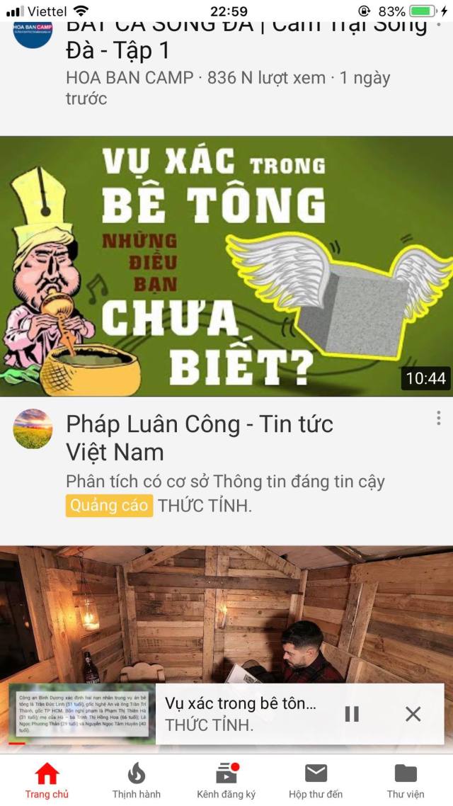 Nó còn chạy quảng cáo để thanh minh vụ xác chết trong bê tông ở Bình Dương các bác ạ