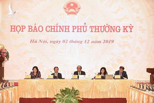 Nội dung họp báo thường kỳ Chính phủ tháng 11