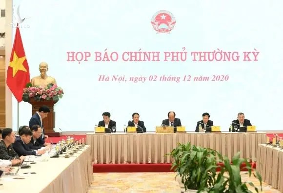 Nội dung trao đổi tại họp báo Chính phủ tháng 11