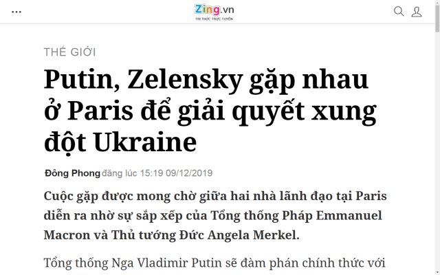 Nóng! Nhiều tờ báo VN đưa tin sai lệch về Hội nghị thượng đỉnh “Bộ tứ Normandy”