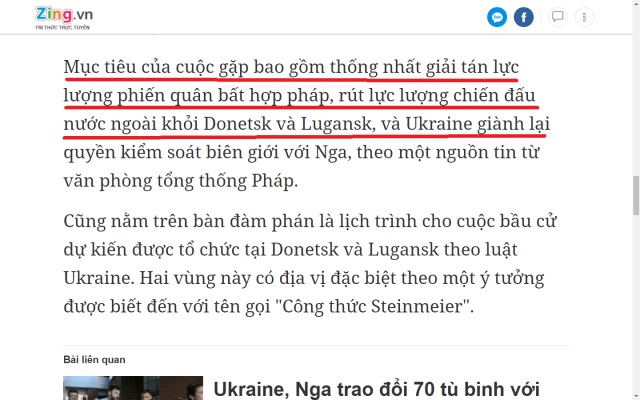 Nóng! Nhiều tờ báo VN đưa tin sai lệch về Hội nghị thượng đỉnh “Bộ tứ Normandy”