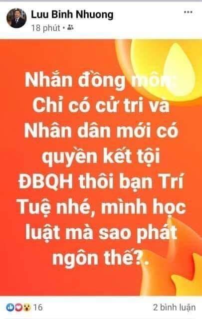 Ơ... ông Tuệ có nhắc đến tên ai trên báo hay trên mạng đâu, sao anh Thủ đô Triều Tiên lại nhột thế!