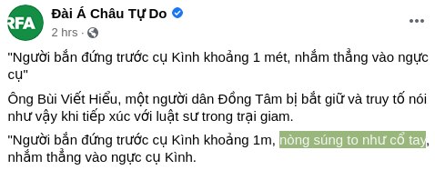 Ơ thế hóa kụ Cình bị bắn bằng đại bác à mà nòng súng to như cổ tay