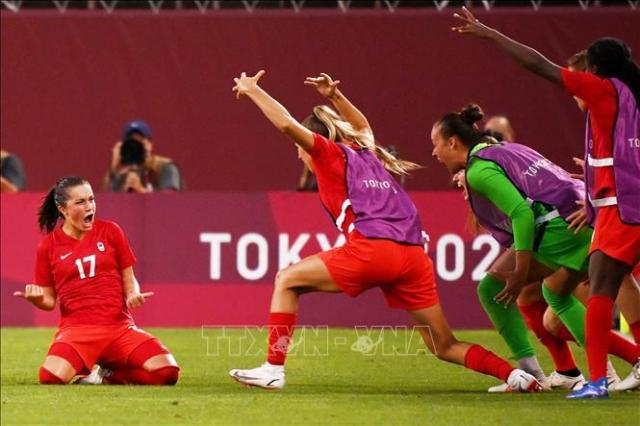 Olympic Tokyo 2020: Tuyển bóng đá nữ Canada sẵn sàng cho trận chung kết với Thụy Điển