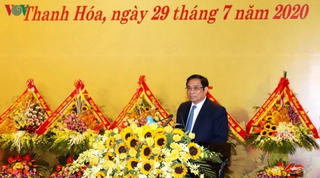 Ông Phạm Minh Chính dự lễ kỷ niệm 90 năm thành lập Đảng bộ Thanh Hóa