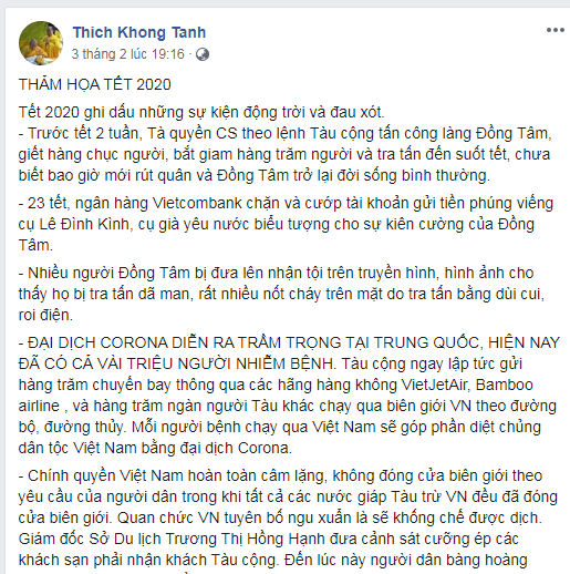 Ông Thích Không Tánh có xứng đáng được gọi là “Thầy tu”