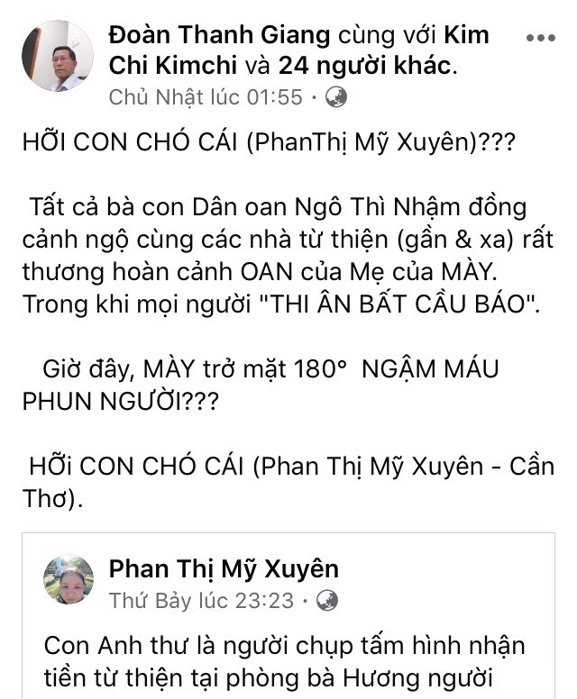 Phan Thị Mỹ Xuyên bóc mẽ hoạt động của Đoàn Thanh Giang