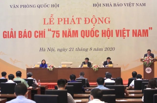 Phát động Giải báo chí “75 năm Quốc hội Việt Nam”