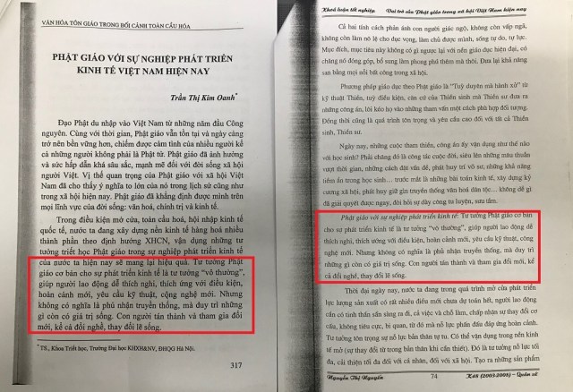 Phó Giáo sư Trần Thị Kim Oanh có đạo văn không?