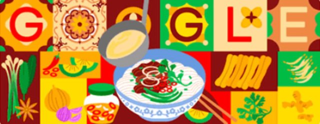 Phở Việt Nam được tôn vinh trên Google Doodle