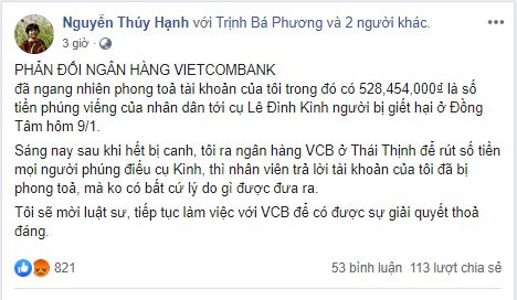 Phong tỏa tài khoản phúng điếu Lê Đình Kình: Đám dân chủ có rất ít cơ hội chiến thắng – nếu khởi kiện Vietcombank!