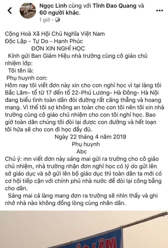 Phú Lương, Hà Đông: Sao Lại Dùng Chính Con Em Mình Để Gây Sức Ép?