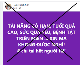 “Qụa đen” Đặng Hữu Nam tỏ ra cay cú với kết quả bầu cử tại Đại hội XIII