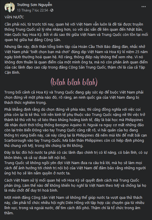 Quan hệ Việt-Mỹ nồng ấm, các nhóm zân chủ “thân Mỹ” tranh cãi tìm hướng đổi cách tuyên truyền (1)