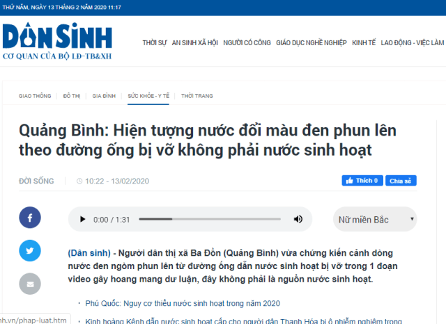 Quảng Bình: Không phải sinh hoạt thì là nước gì?