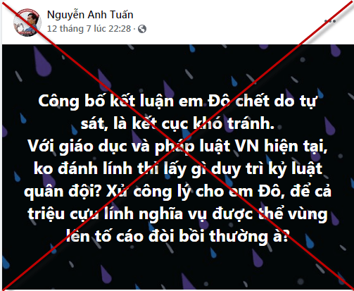 Rận chủ “cố đấm ăn xôi” trong vụ việc quân nhân Trần Đức Đô