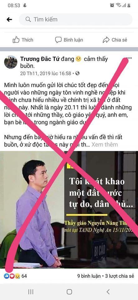 Rận Trương Đắc Tứ ở Quỳnh Lưu, Nghệ An bị triệu tập nhưng hắn ta đã bỏ trốn