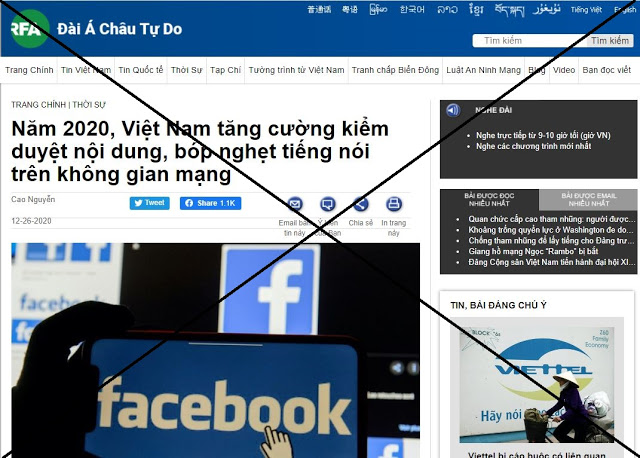 RFA lại vu cáo Việt Nam vi phạm tự do ngôn luận
