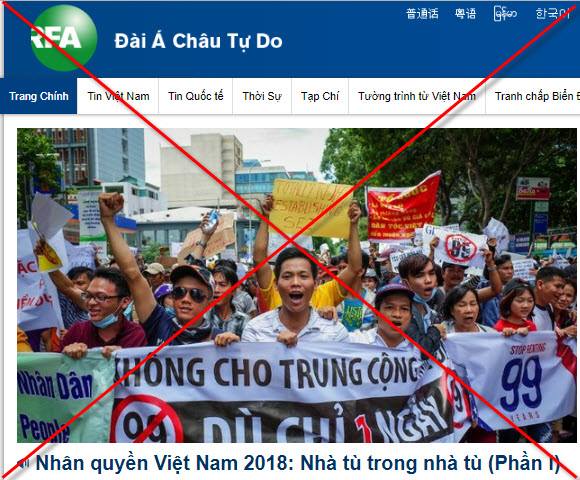 RFA VU CÁO, XUYÊN TẠC VẤN ĐỀ NHÂN QUYỀN VIỆT NAM