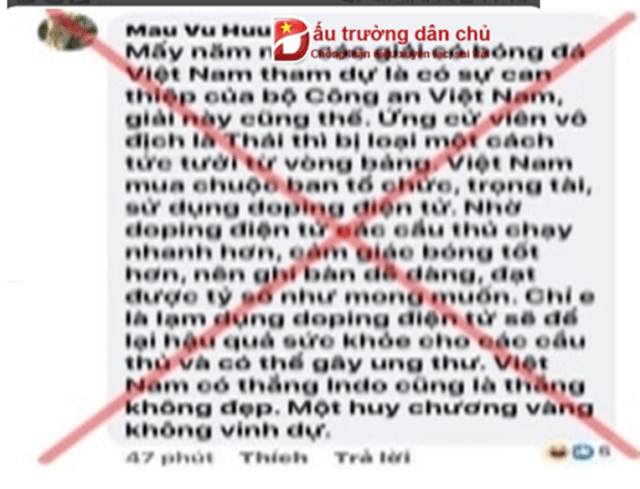 Sao đám dân chủ cuội cứ phải ‘lồng lên’ khi cả hai đội bóng đá Việt Nam cùng giành huy chương vàng!