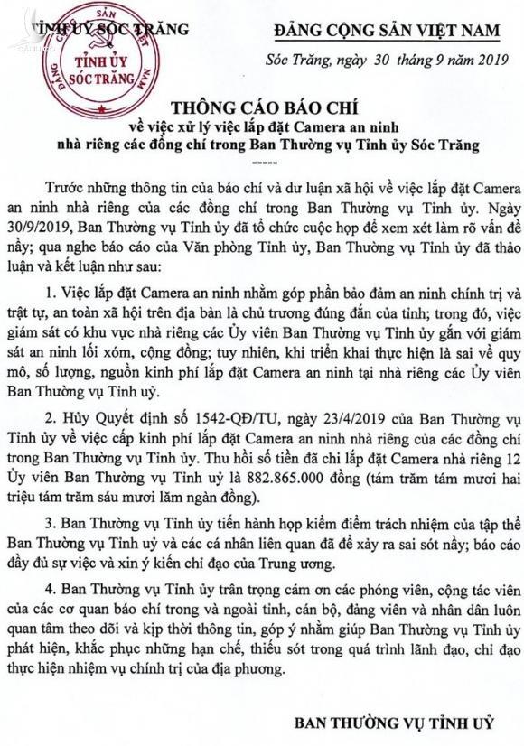 Sau khi Chính phủ chỉ đạo xử lý vụ gắn camera, người ký quyết định lắp lên tiếng phản hồi