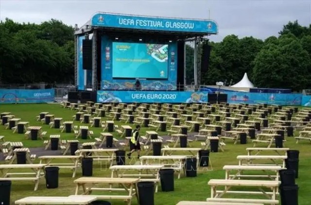 Scotland mở cửa khu Glasgow Green Fan Zone phục vụ 'tín đồ' Euro 2020