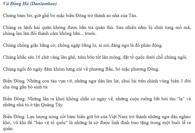 Sự “khốn nạn” của Vũ Đông Hà khi xuyên tạc chính sách đối với ngư dân của Đảng và Nhà nước ta