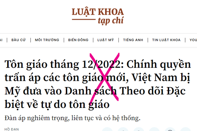 Sự thật chính quyền dán nhãn tà đạo Bà Cô Dợ để trấn áp?