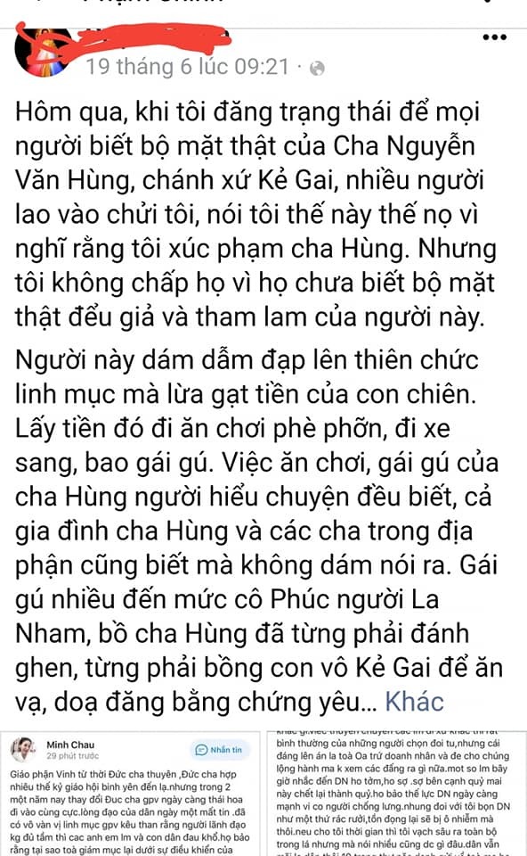 Sự thật đằng sau bộ mặt chống đối chính quyền của linh mục Nguyễn Văn Hùng