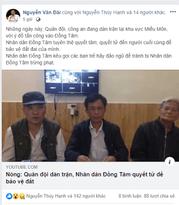 Sự tương phản tại Đồng Tâm