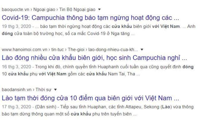 Tại sao lại chỉ đóng cửa biên giới với Lào và Campuchia?