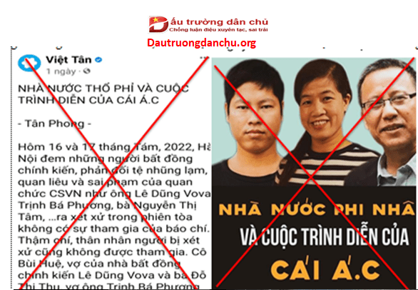 Tân Phong – Việt Tân và trò hề dân chủ