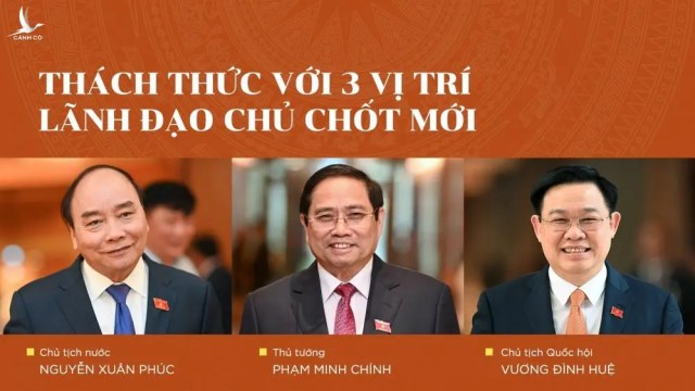 Thách thức với 3 vị trí lãnh đạo chủ chốt mới