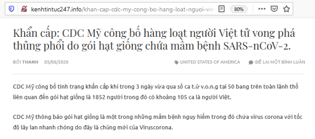 Thấy gì khi các chiến sĩ dân chửi ồ ạt share tin đồn về “hạt giống Trung Quốc nhiễm nCoV”?