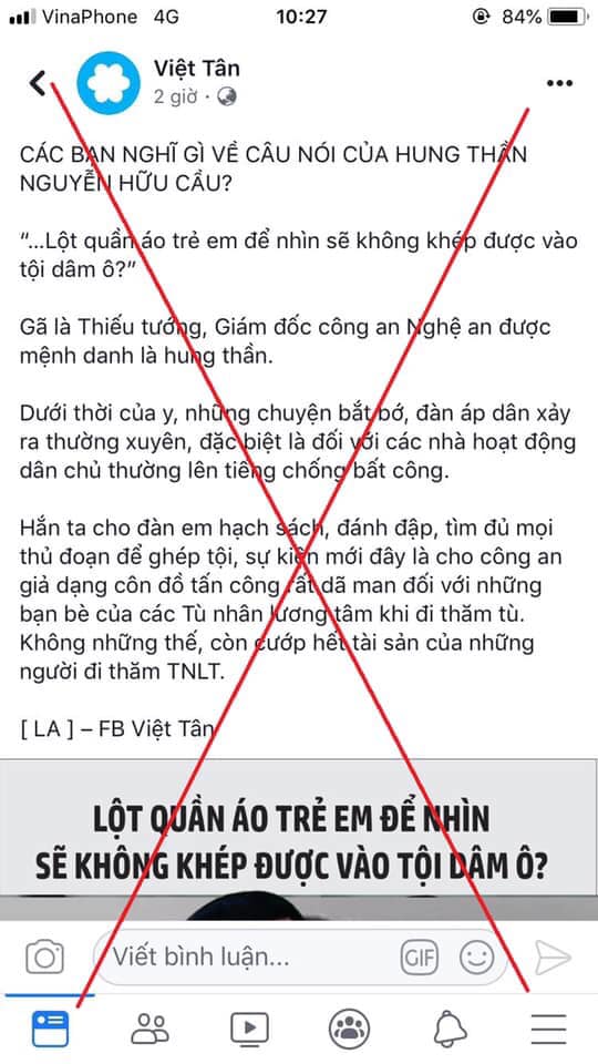 Thấy gì qua chiến dịch tấn công vào uy tín ông Nguyễn Hữu Cầu của tổ chức khủng bố Việt Tân và đám phản động chống phá