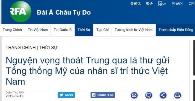 Thấy Gì Qua Lá Thư Của 100 Nhân Sĩ, Trí Thức Gửi Tổng Thống Mỹ?