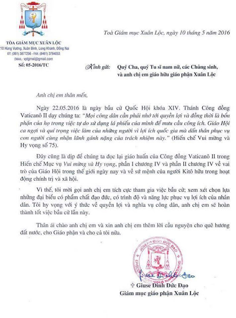 Thấy gì qua việc Giám mục Đinh Đức Đạo được bổ nhiệm làm thành viên Bộ Giáo dục Công giáo?